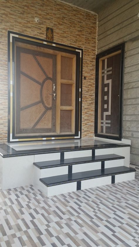 Portico Tiles Design, Indian House Front Wall Tiles Design, Front Wall Tiles, Room Tiles Floor, Front Building Design, Floor Pattern Design, Bathroom Wall Tile Design, Home Window Grill Design, Bedroom Pop Design