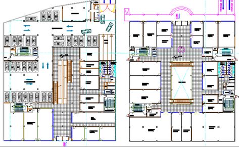 Ground and first floor layout plan details of shopping center dwg file Shopping Center Plan Design, Shopping Centre Plan, Shopping Center Plan, First Floor Layout, Floor Layout Plan, Shopping Center Architecture, Mall Architecture, Restaurant Floor Plan, Store Plan