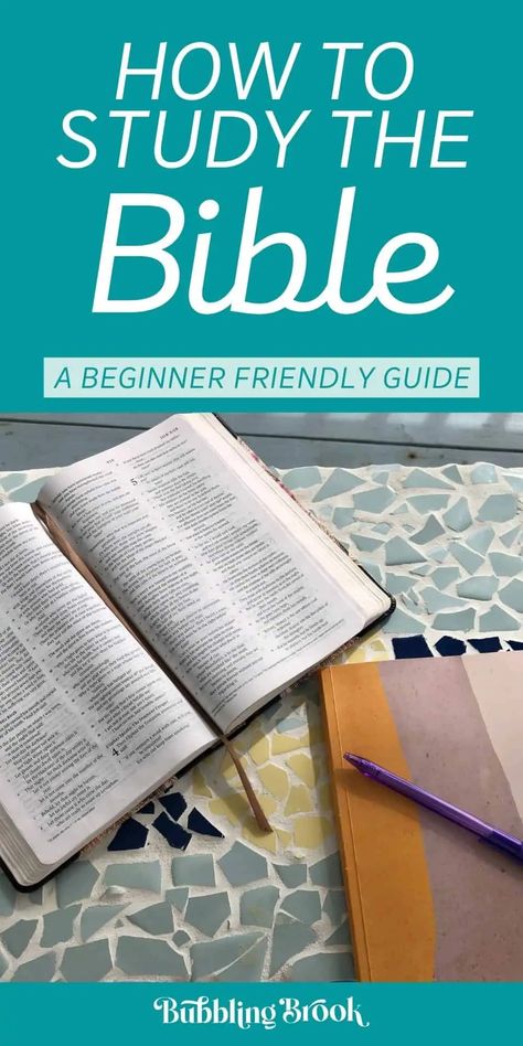 How to Study the Bible for Beginners [Ultimate Guide] Study The Bible For Beginners, Bible For Beginners, Easy Bible Study, Bible Guide, Bible Studies For Beginners, Study The Bible, Verse Mapping, Book Of Proverbs, Free Bible Study