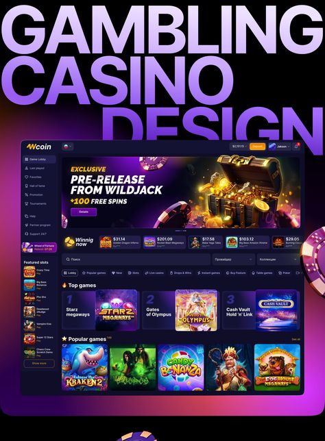 Gambling Website Design, Casino Banner, Casino Design, Webpage Layout, Game Website, Game Banner, Mars Attacks, App Interface Design, Gaming Banner