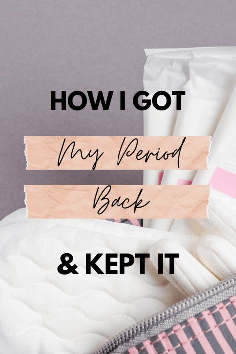 Period Recovery Foods, Hypothalamic Amennhorea, Period Recovery, Food For Period, I Got My Period, Got My Period, Kate Hall, Food Relationship, Regulate Hormones