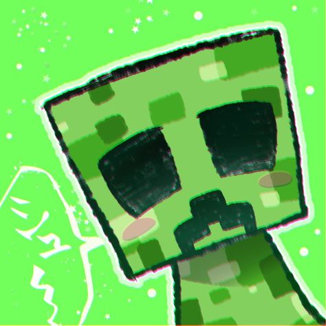 Creeper Drawing, Avatar Animals, Creeper Minecraft, Minecraft Drawings, Minecraft Anime, Minecraft Wallpaper, Emo Wallpaper, Diy Gifts For Kids, Minecraft Art