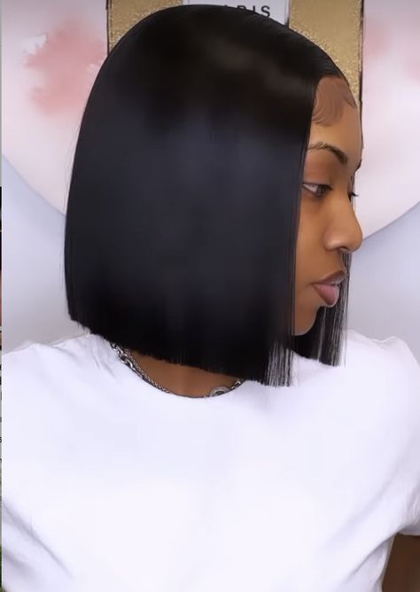 10 Inch Bob Hairstyles For Black Women, Bob Wig For Black Women Middle Part, Middle Part Closure Bob, Frontal Bob Hairstyles For Black Women, Black Bobs On Black Women, 10 Inch Bob Wig For Black Women Middle Part, Middle Part Bob Black Women, Bob Hairstyles For Black Women, Jet Black Bob Wig Black Women