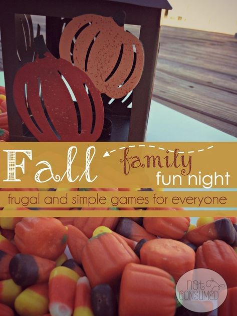 Family fun night is all about simple and frugal fun for everyone. You'll love these easy games for any fall themed fun night! Fall Festival Games, Fall Family Fun, Fall Games, Family Fun Day, Harvest Party, Family Fun Night, Fun Family Activities, Eric Carle, Harvest Festival