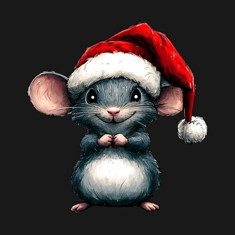 Merry Christmas - the little mouse with a festive look to make the most wonderful time of the year, the run-up to Christmas, even more magical. Mouse Gnome, Little Mouse, Festive Look, Wonderful Time Of The Year, Time Of The Year, Holiday Ideas, Wonderful Time, Santa Claus, The Year