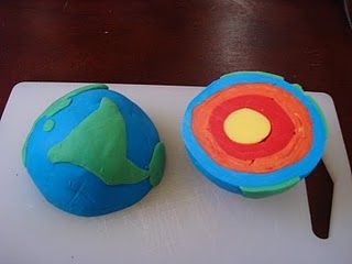 Layers of the Earth Elementary Earth Science, Earth For Kids, Layers Of The Earth, Earth Science Activities, Earth Layers, Montessori Geography, Earth Projects, Playdough Activities, Earth And Space Science