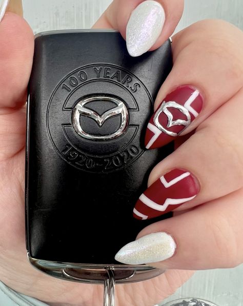 #nailart #mazda #chrome #glitternails #pinkandred Inspired Nails, Glitter Nails, Mazda, Nail Inspo, Nail Art, Nails, Nail Arts