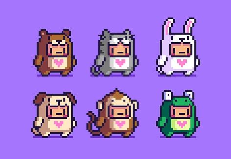 32 X 32 Pixel Art Character, 8bit Game Design, 32 Pixel Character, Pixel Art Characters 32x32, Pixel Character Design, Pixel Art Game Character, Mascot Design Ideas, Pixelart Character, Game Design Art