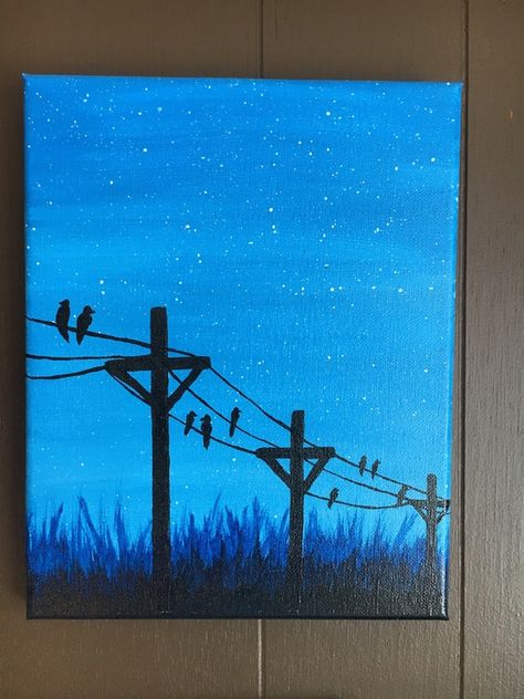 Sky Art Painting, Posca Art, Small Canvas Paintings, Easy Canvas, Simple Canvas Paintings, Easy Canvas Art, Cute Canvas Paintings, Easy Canvas Painting, Canvas Painting Designs