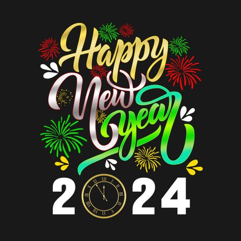 Happy New Year 2024 Movie, New Year Eve 2024, New Year Stickers 2024, 2024 Happy New Year Logo, Happy New Year Design Graphics Creative, Happy New Year 2024 Design, Year Wallpaper, Happy New Year Message, Chinese New Year Design