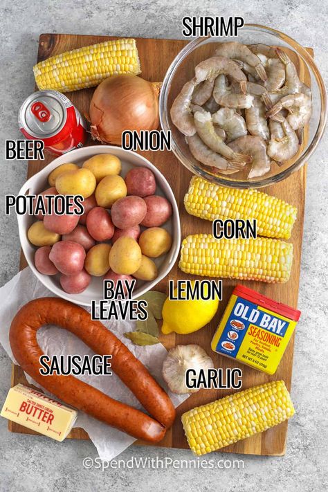 Diy Shrimp Boil, Seafood Boil At Home, Air Fryer Shrimp Boil Recipes, Shrimp Boil Recipes, Lowcountry Boil, Crab And Shrimp Boil, Easy Seafood Boil Recipes, Crock Pot Shrimp Boil, Shrimp Potatoes