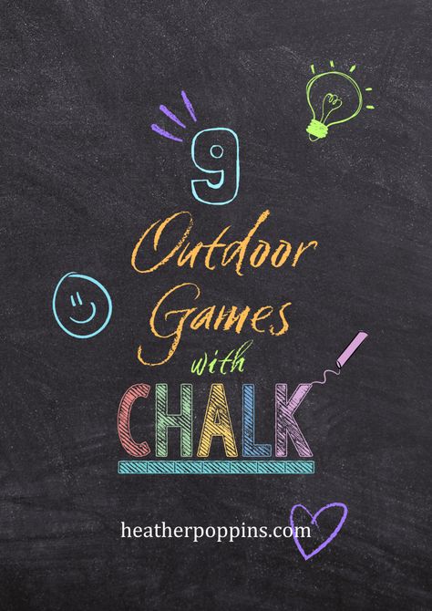 9 Outdoor Games with Chalk! Games With Chalk, Outside Toys, Dog Toys For Boredom, Best Dog Toys, Outdoor Games For Kids, Boredom Busters, I Am Ready, Happy Spring, Sleeping Dogs