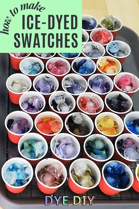 Ice Tie Dye, Dye Patterns, Tie Dye Crafts, How To Tie Dye, Reverse Tie Dye, Ice Dye, Tie Dye Diy, Bleach Art, Tshirt Crafts