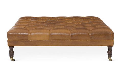 ?? lbl.alttext.altThumbnailImage ?? What Size Coffee Table, Leather Tufted Ottoman, Tufted Leather Ottoman, Coffee Table Metal Frame, Welcome To My House, Living Room Stools, Living Room Update, Tufted Leather, Tufted Ottoman