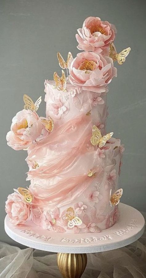 Pink Debut Cake, Debut Cake Ideas, Xv Cakes, Debut Cakes, Debut Cake, Cheap Wedding Cakes, Elegant Cake Design, Quince Cake, Dummy Cake