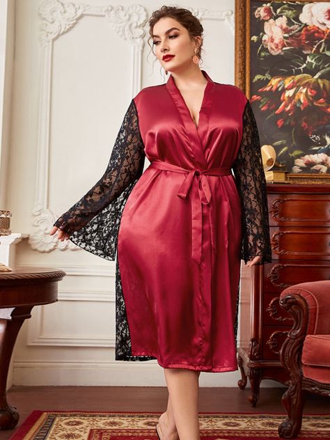 2023 Plus Size Silk like Satin With Lace Pajamas&Robes is very popular among our customers across the globe. Currently, we provide a wide range of colors and sizes for you, so you can choose what you like according to your special requirements! Product Details:Category:Pajamas&Robes;Season:Spring,Summer,Fall,Winter;Material:Silk like Satin;Embellishment:Lace;Shown Color:Burgundy Bride Dressing Gown, Lace Pajamas, Satin Robes, Girls Bridesmaid Dresses, Plus Size Robes, Convertible Bridesmaid Dress, Gown For Women, High Low Prom Dresses, Prom Dress Plus Size