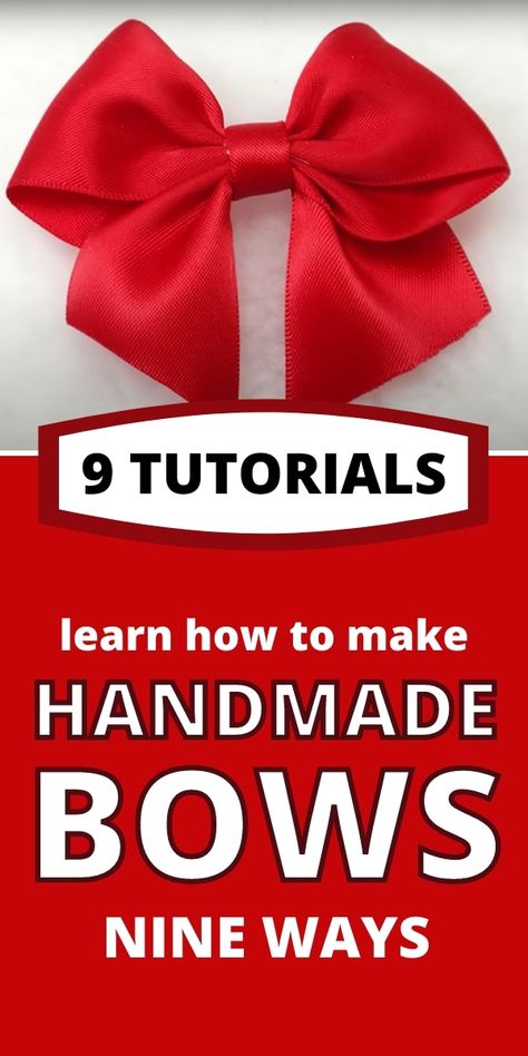 Make Bows For Wreaths, Card Diy Ideas, Making Bows For Wreaths, Christmas Card Diy, Diy Gift Bow, Bows For Wreaths, Ribbon Bow Tutorial, Bow Making Tutorials, Diy Wreath Bow