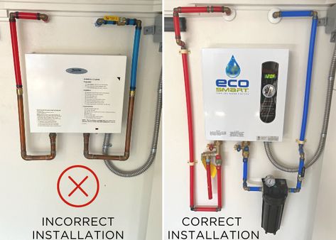 Tankless Water Heaters are Hot — Calling it Home Tankless Water Heater In Laundry Room, Homeless Ideas, Basement Ventilation, Water Heater Diy, Tankless Water Heater Electric, Furnace Room, Basement Finish, Plumbing Layout, Rv Water Heater