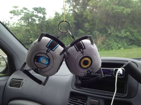 Portal Car ornaments - Wheatley and Space? Wheatley X Space Core, Portal Matching Pfp, Wheatley Portal, Portal Fanart, Portal Wheatley, Space Core, Adventure Core, Portal Art, Valve Games