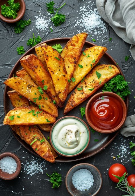 Learn How to Cook Air Fryer Potato Wedges Recipe For Free | Recipes You'll Love, Made Easy! Air Fryer Potato Wedges, Seasoned Potato Wedges, Trendy Recipes, Air Fryer Potato, Steak Bites Recipe, Potato Wedges Recipe, Wedges Recipe, Cooks Air Fryer, Gluten Free Chili