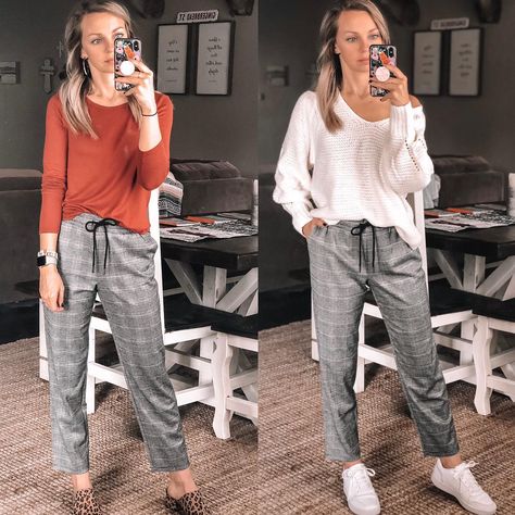 Plaid Pants Outfit, Ankle Pants Women, Out Of My Comfort Zone, High Rise Style, Target Style, Ankle Length Pants, Plaid Pants, Wardrobe Style, Business Outfits