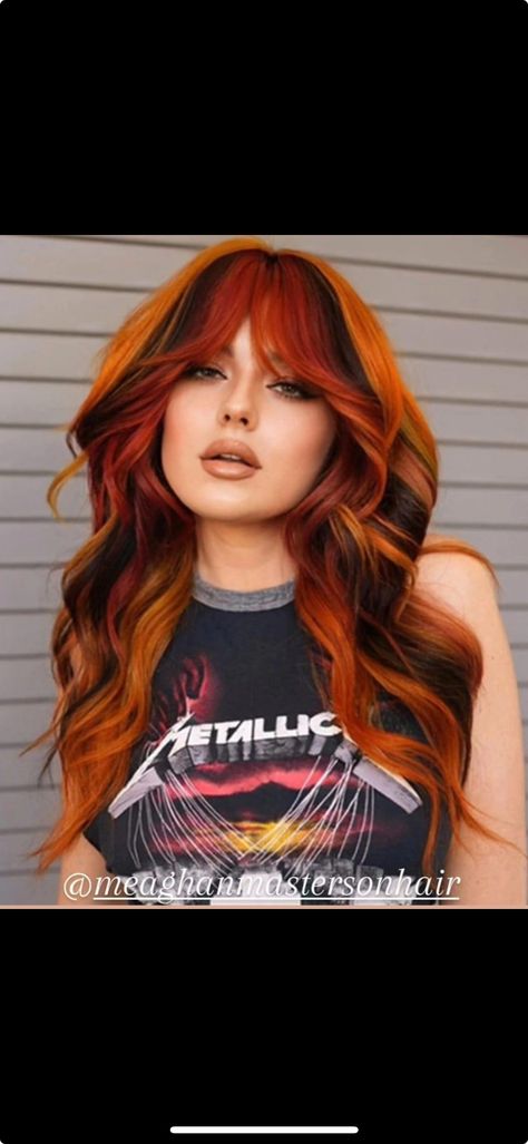 Fox Tail Hair Color, Intense Copper Hair, Fox Dyed Hair, Fox Tail Hair, Fox Hair Dye, Fox Hair, Bella Hair, Fox Tail, Haircut And Color