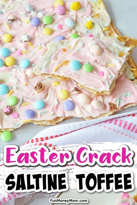 Easter Bark Recipe, Easter Snack Mix, Treats For Easter, Easter Candy Recipes, Easter M&ms, Easter Bark, Easter Candies, Easter Deserts, Easter Sweet Treats