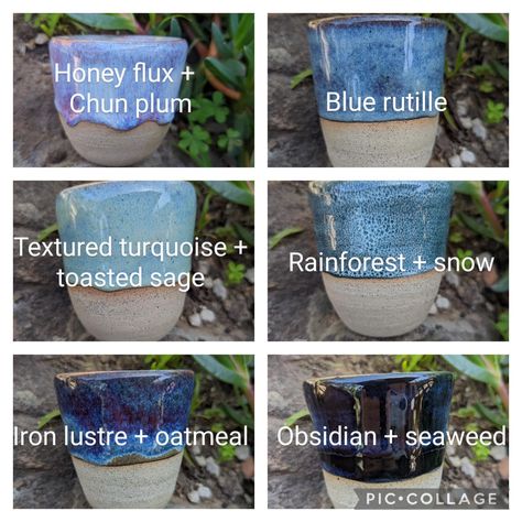 Glaze Combinations, Amaco Glazes, Ceramic Glaze Recipes, Pottery Workshop, Glaze Ceramics, Pottery Glazes, Blue Pottery, Pottery Crafts, Pottery Classes