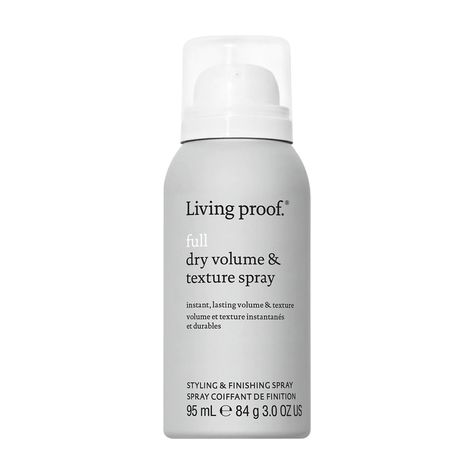 Full Dry Volume and Texture Spray - Living Proof | Sephora Best Texturizing Spray, Living Proof Hair Products, Grow Thicker Hair, Hair Volume Spray, Texture Spray, Textured Curly Hair, Perfect Live, Hair Toner, Imperfectly Perfect