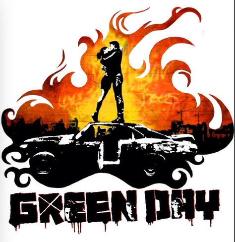 Green Day 21st Century Breakdown album cover Green Day Wallpaper, Green Day Logo, 21st Century Breakdown, Day Wallpaper, Tré Cool, Band Wallpapers, Green Logo, Band Posters, Great Bands