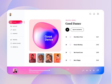 Music Player Web Application by Ahmed Manna Dnd Website, Web Music Player, List Ui, Books Website, Project Management Dashboard, Pc Music, Nursery Layout, Profile Layout, Web Application Design