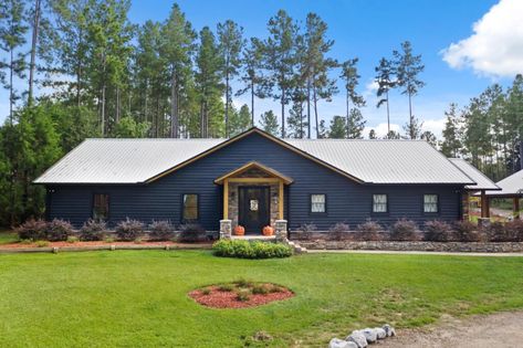 Florida Barndominium, Huge Shower, Florida Getaway, His And Hers Sinks, Florida Weather, Ground Covering, Forest Backdrops, Window Siding, Siding Paint