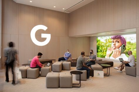 Google store designed by by Reddymade opens in New York Google Office, Chelsea Market, Spatial Design, Casual Seating, Google Store, Store Windows, Retail Experience, Visual Aesthetics, Nova York