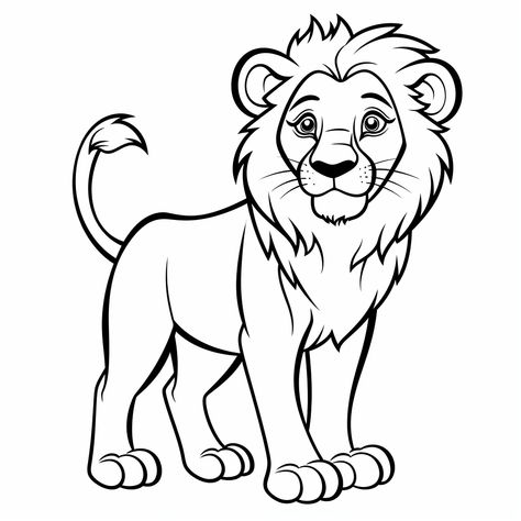 Print your Lion Standing Proud Coloring Page for Free. ✓ High Quality Coloring Page. ✓ 100% Free to Use. ✓ Easy to Print or Download. Get Creative! Lion Standing, Room Paint Designs, Lion Coloring, Lion Coloring Pages, Lion Head Tattoos, Free Coloring Sheets, English Activities, Easy Coloring Pages, Cartoon Coloring Pages