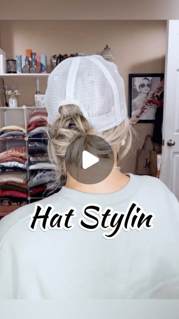 Bun With Baseball Caps, Hairstyles With A Ball Cap, Short Hair In Ball Cap, Hair In Baseball Cap Style, How To Wear A Hat With Short Hair Baseball Cap, Hair In Ball Cap Style, Hair Styles With A Hat Baseball Caps, Cute Ways To Wear A Baseball Hat, Hair Styles For Ball Caps