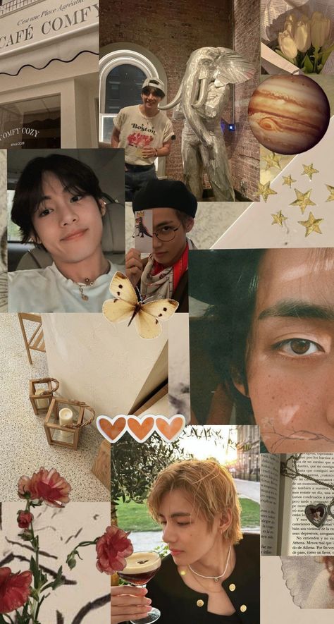 Taehyung Collage, Kim Book, Barbie Cartoon, Taehyung Fanart, Taehyung Photoshoot, Brown Wallpaper, Clipuri Video, Kim Taehyung Wallpaper, V Taehyung