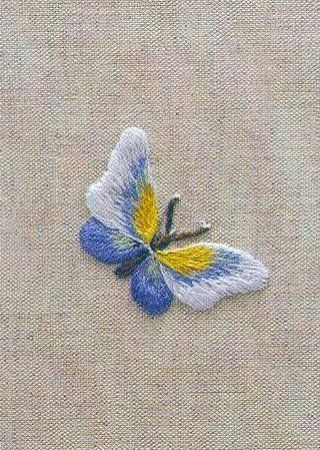 ... Embroidery Japanese, Crewel Embroidery Kits, Hand Embroidery Projects, Pola Sulam, Brazilian Embroidery, Butterfly Embroidery, Japanese Embroidery, 자수 디자인, Sewing Embroidery Designs