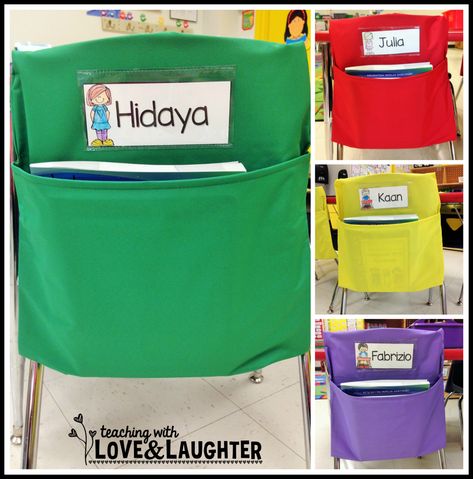 Teaching With Love and Laughter: Using Seat Sacks Efficiently and a HUGE Seat Sack Giveaway! Seat Sacks, Homeschool Room Decor, Chair Pockets, Classroom Wishlist, Classroom Seating, Class Organization, Classroom Decor Themes, First Year Teachers, Pocket Storage