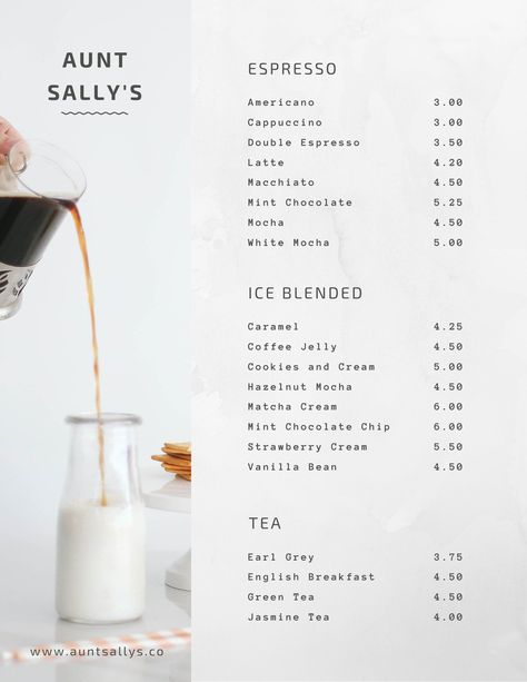 Coffee Menu Design, Menu Design Layout, Menu Design Inspiration, Cafe Menu Design, Menu Card Design, Coffee Shop Menu, Café Design, Coffee Shop Business, Menu Layout