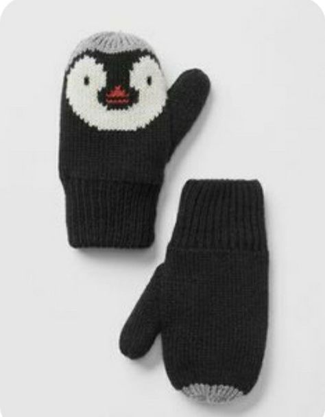 Toddler Girl Clothing, Penguin Hat, Penguin Craft, Penguin Love, Toddler Accessories, Baby Penguins, Funny Tattoos, Knit Mittens, Girl Clothing