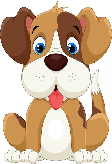 Cartoon Sitting, Cute Dog Cartoon, Sleeping Puppies, Dog Quilts, Dog Cartoon, Basset Hound Dog, Baby Cows, Kittens Funny, Animal Clipart