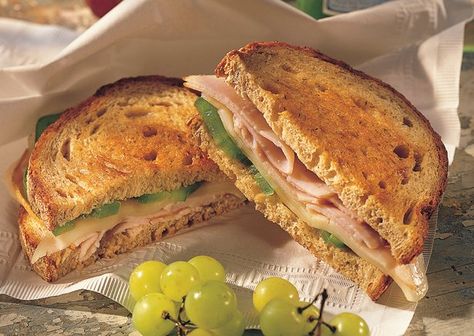 Turkey Panini Chicken Melt Recipe, Winter Sandwiches, Jerk Turkey, Chicken Melt, Turkey Panini, Easy Turkey Recipes, Kraft Foods, Chicken Melts, Melt Recipe