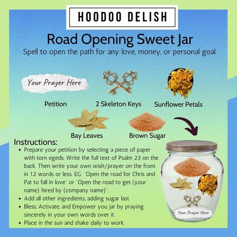 Road Opener Spell, Hoodoo Conjure Rootwork, Road Opener, Hoodoo Magic, Hoodoo Conjure, Hoodoo Spells, Good Luck Spells, Jar Spells, Voodoo Hoodoo