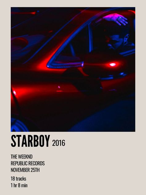 The Weeknd Album Cover, Stargirl Interlude, The Weeknd Albums, Movie Character Posters, Polaroid Album, The Weeknd Songs, Starboy The Weeknd, Aesthetic Polaroid, The Weeknd Poster