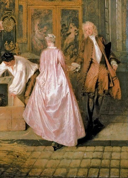 The Gersaint Shop Sign, 1721 (oil on canvas) (detail of 30793) by Jean Antoine Watteau French Rococo Art, Antoine Watteau, Jean Antoine Watteau, Rococo Art, Rococo Fashion, Shop Sign, Rococo Style, Louis Xiv, Affordable Wall Art