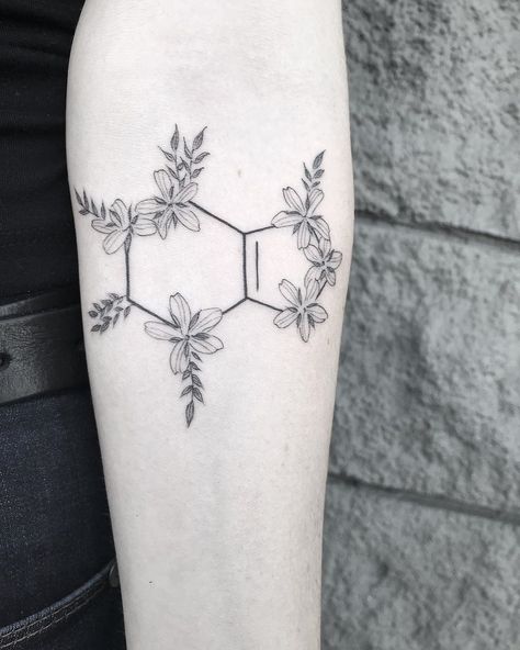 Äriel Niräkära on Instagram: “Caffeine chemical structure with Coffee Flowers. Matching for mother and daughter ☕️❤️” Caffeine Tattoo Molecule Flowers, Caffeine Chemical Structure Tattoo, Coffee Flower Tattoo, Caffeine Chemical Structure, Caffeine Molecule Tattoo, Caffeine Tattoo, Chemical Structure Tattoo, Molecule Tattoo, Caffeine Molecule