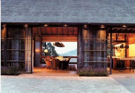 Bond Winery - Howard Backen Architect & Lori Backen Interiors Retreat Design, Barn Living, Barn Homes, Modern Mountain, Industrial Modern, Modern Barn, Mountain Homes, Carriage House, Barn Style