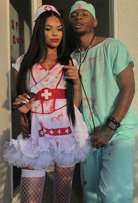 Black Couple Halloween Costumes, Bf Things, All Black Halloween Costume, Black Dress Halloween Costume, Halloween Costume Couple, 3 People Costumes, Easy Diy Halloween Costumes, Halloween Fits, Costumes 2024