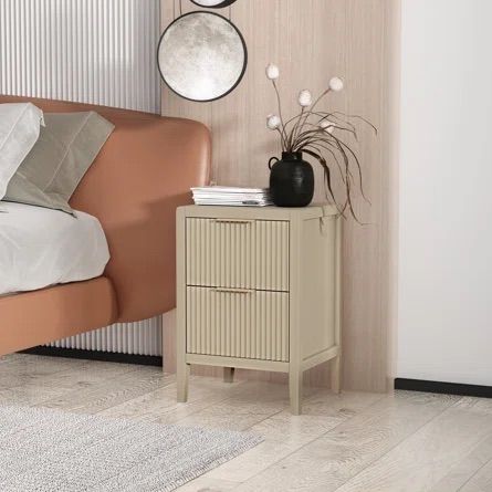 Beige Bedside Tables, Japandi Bedroom, Drawer Bedside Table, Pine Plywood, Wood Bedside Table, Furniture Bedside Table, Storage Furniture Bedroom, Bedroom Night Stands, Colour Beige