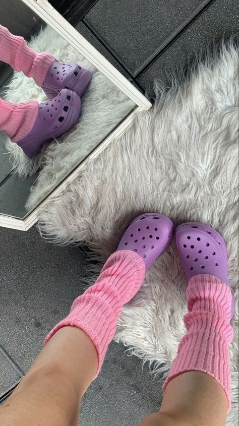 Pastel Shoes, Platform Crocs, Leg Warmers, Rainbow Colors, Fashion Inspo Outfits, Me Too Shoes, Nice Dresses, I Am Awesome, Fashion Inspo